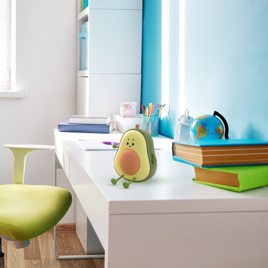 LED hämardatav, laetav, puutetundlik laste öölamp AVOCADO LED/1W/5V 1200 mAh
