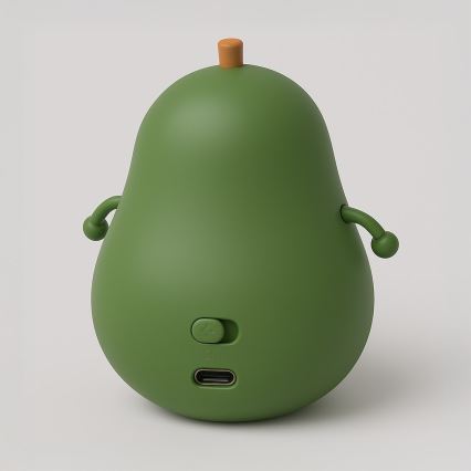 LED hämardatav, laetav, puutetundlik laste öölamp AVOCADO LED/1W/5V 1200 mAh