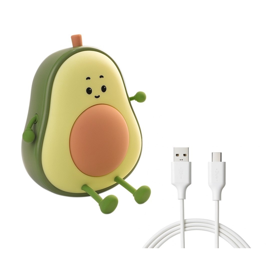 LED hämardatav, laetav, puutetundlik laste öölamp AVOCADO LED/1W/5V 1200 mAh