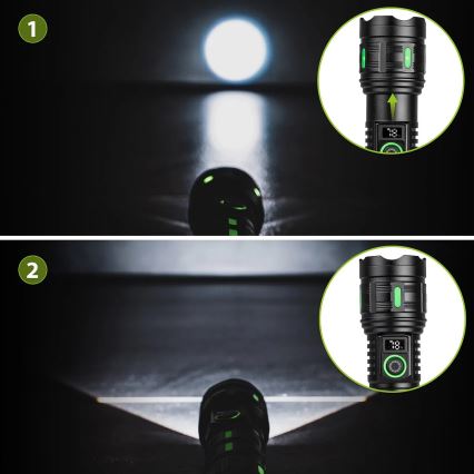 LED hämardatav laetav taskulamp powerbanki funktsiooniga LED/20W/5V IP44 1200 lm 5000 mAh