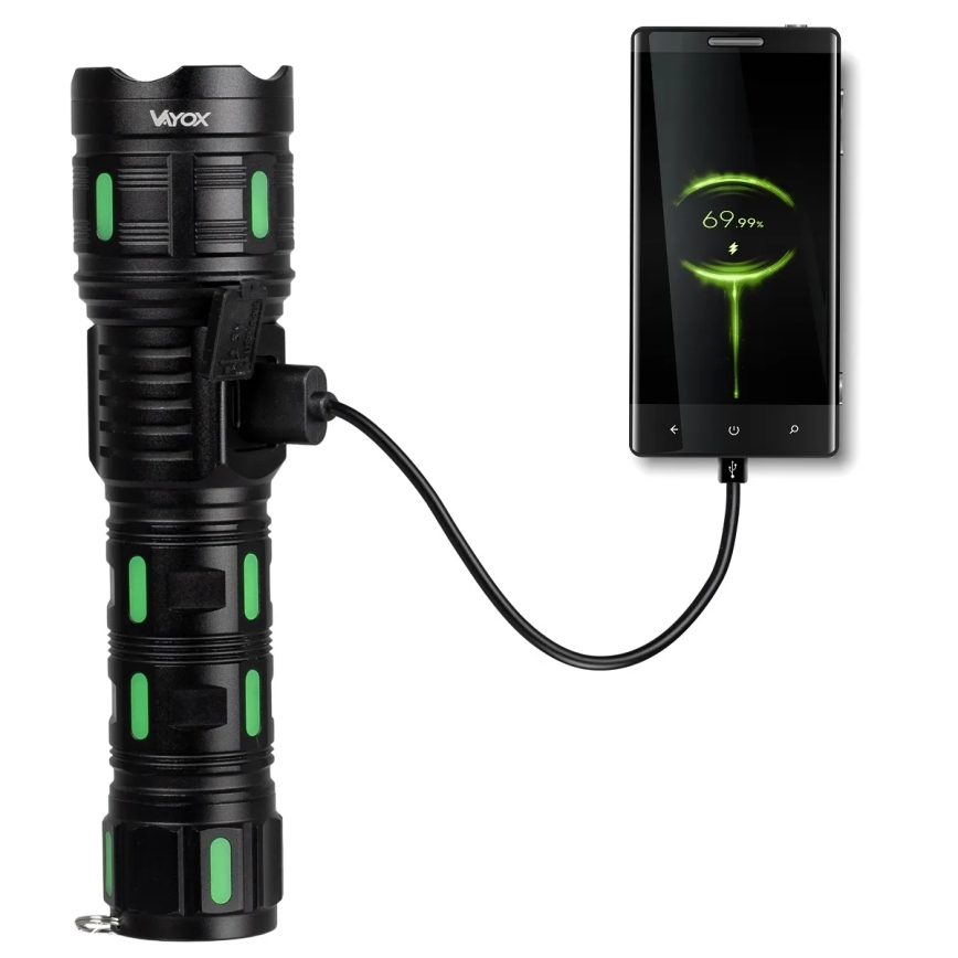 LED hämardatav laetav taskulamp powerbanki funktsiooniga LED/20W/5V IP44 1200 lm 5000 mAh