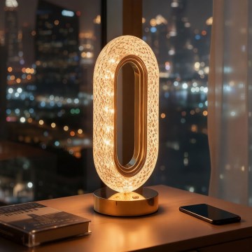 Hämardatav laetav LED-laualamp DUBAI LED/2W/5V 2700K/4000K/6500K 400 mAh kuldne