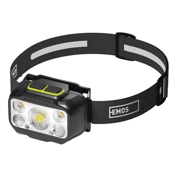 Hämardatav laetav LED-pealamp/3xAAA/1000 mAh 3,7V
