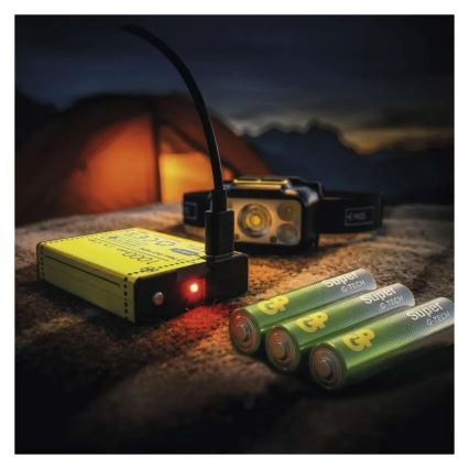 Hämardatav laetav LED-pealamp/3xAAA/1000 mAh 3,7V