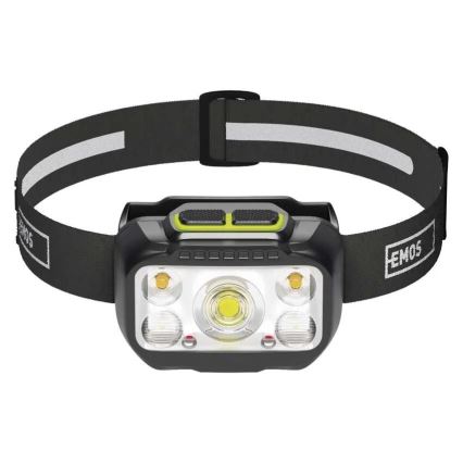 Hämardatav laetav LED-pealamp/3xAAA/1000 mAh 3,7V