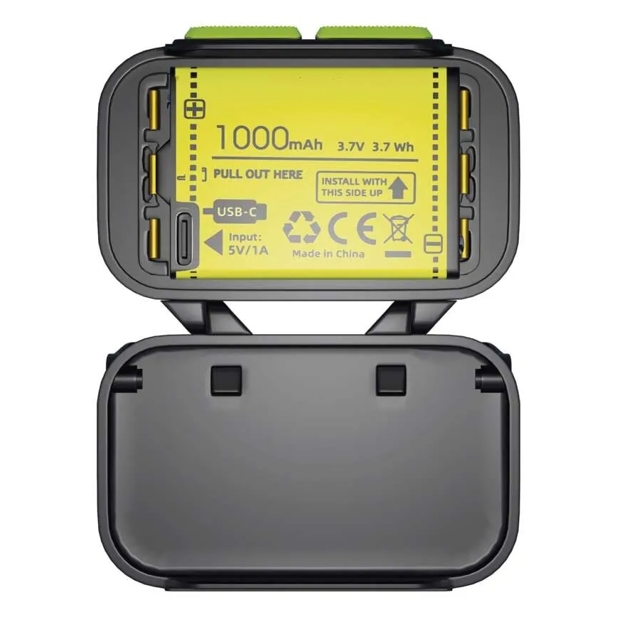 Hämardatav laetav LED-pealamp/3xAAA/1000 mAh 3,7V