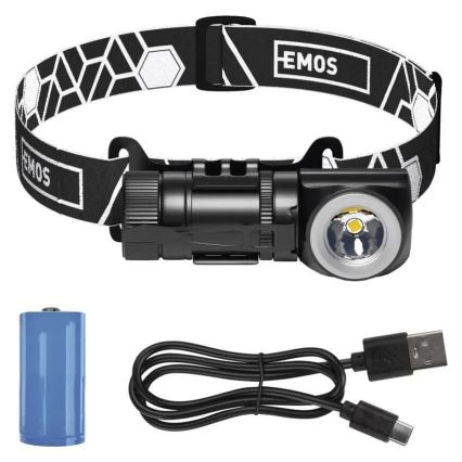 Hämardatav laetav LED-pealamp/800 mAh 3,7V