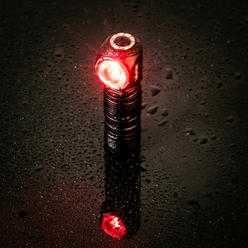 Hämardatav laetav LED-pealamp punase valgusega 3-ühes LED/10W/5V IP66 500 lm 800 mAh