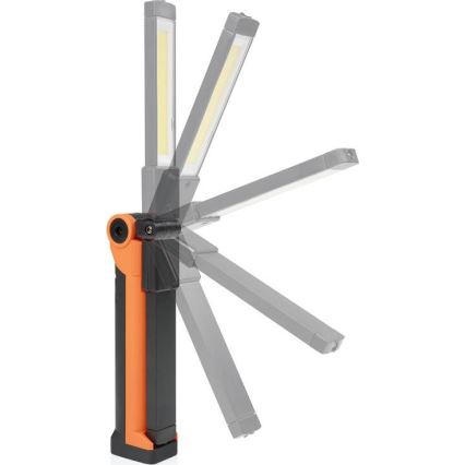 Hämardatav laetav LED-töölamp LED/3W/5V 6500K 2000 mAh oranž/must