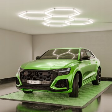 Hämardatav laevalgusti HEXAGON LED/240W/85-265V 5000K 298x209 cm CRI 90 IP54 valge