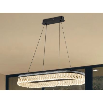 Hämardatav LED-kristallkroonlühter kaabliga riputatav THALIA LED/50W/230V 3000-6000K + kaugjuhtimispult