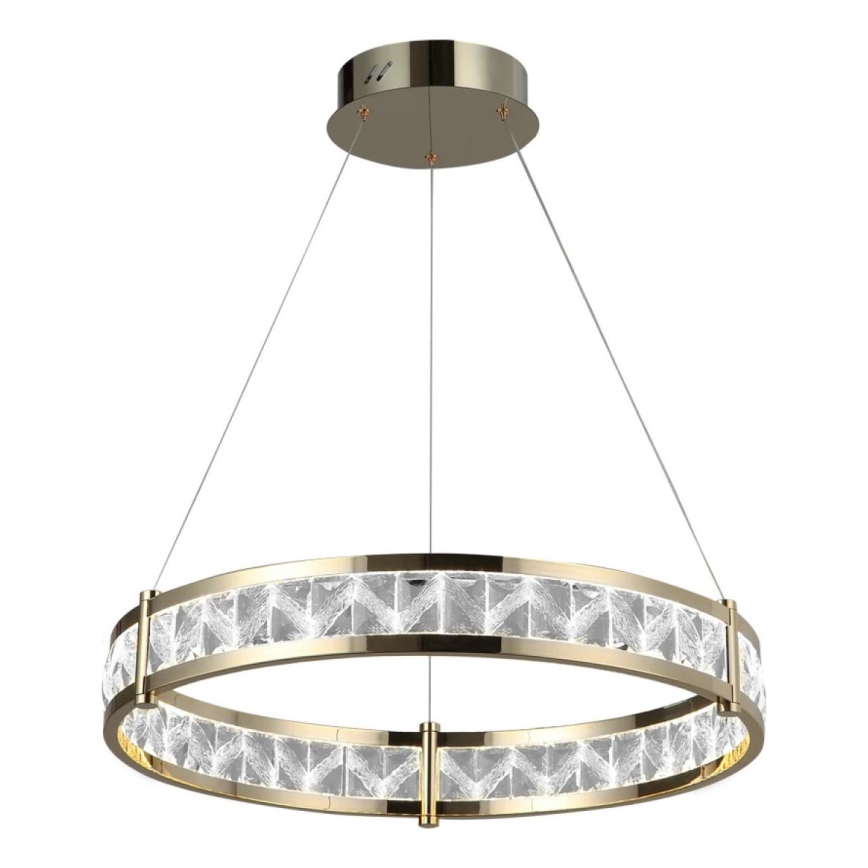 Hämardatav LED-kristall-lühter riputuskaabliga ENRIQUE LED/55W//230V 3000-6000K läbimõõt 80 cm + kaugjuhtimispult
