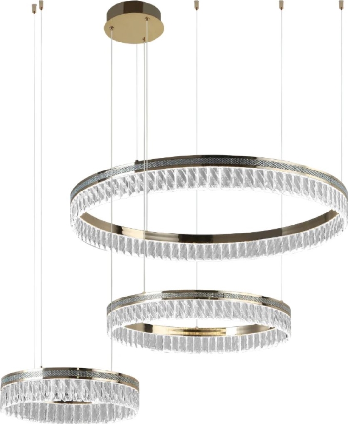 Hämardatav LED-kristallkroonlühter köisel THALIA LED/120W/230V 3000-6000K + kaugjuhtimispult
