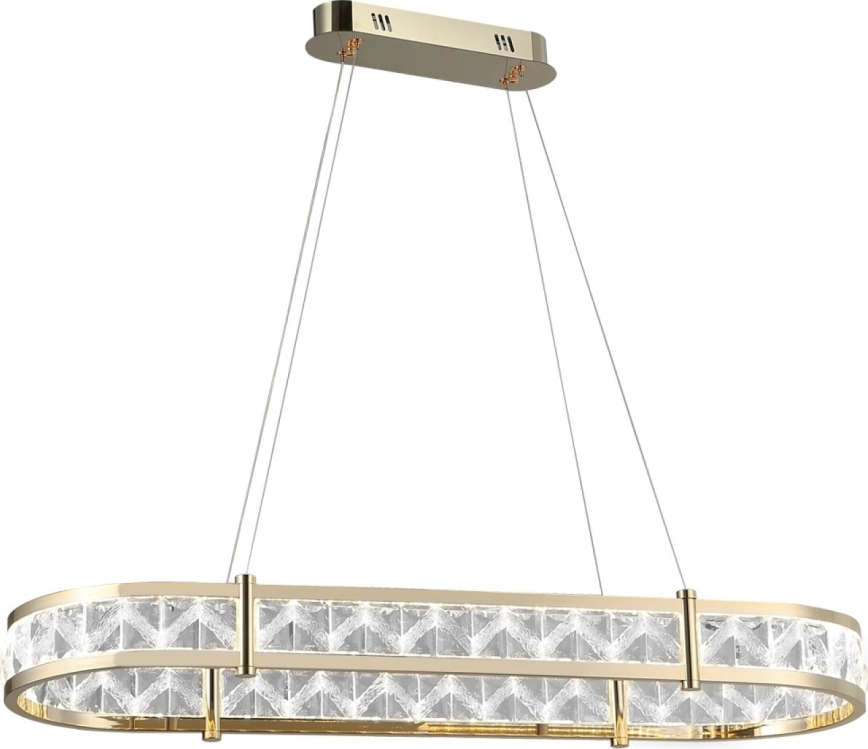 Hämardatav LED-kristalllühter kaabliga ENRIQUE LED/50W//230V 3000-6000K + kaugjuhtimispult