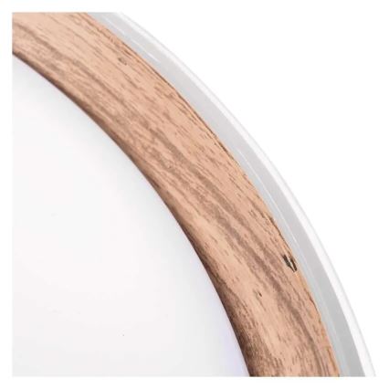 Hämardatav LED-laelamp ILVI, 30 W, 230 V, 2700–6500 K, läbimõõt 40 cm, valge/beež, koos kaugjuhtimispuldiga