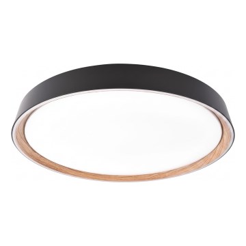 Hämardatav LED-laelamp ILVI LED/30W/230V 2700-6500K Ø 40 cm must/beež + kaugjuhtimispult