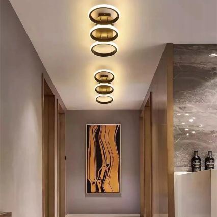 LED hämardatav laevalgusti LED/30W/230V 3000-6500K must Wi-Fi Tuya + kaugjuhtimispult