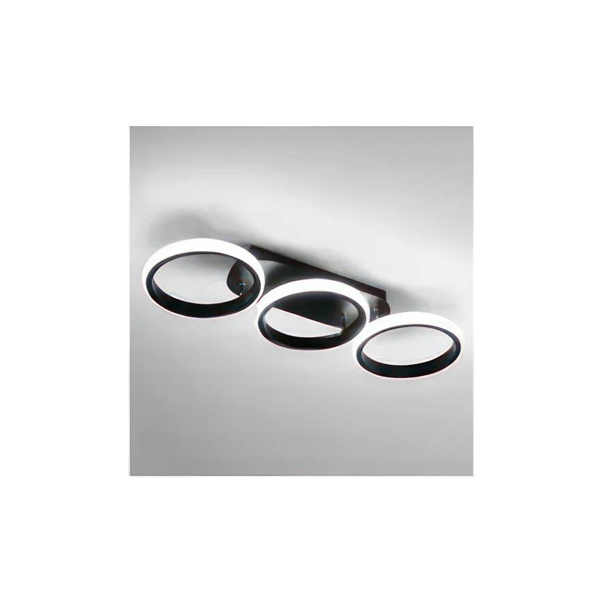 LED hämardatav laevalgusti LED/30W/230V 3000-6500K must Wi-Fi Tuya + kaugjuhtimispult