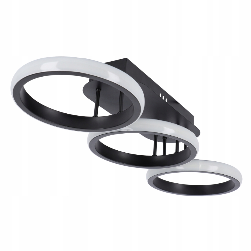 LED hämardatav laevalgusti LED/30W/230V 3000-6500K must Wi-Fi Tuya + kaugjuhtimispult