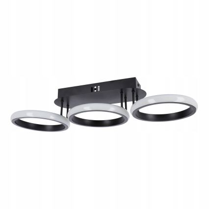 LED hämardatav laevalgusti LED/30W/230V 3000-6500K must Wi-Fi Tuya + kaugjuhtimispult