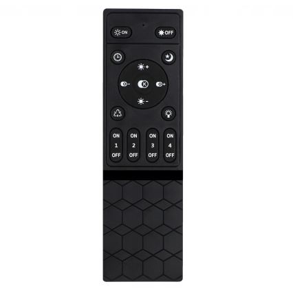 LED hämardatav laevalgusti LED/30W/230V 3000-6500K must Wi-Fi Tuya + kaugjuhtimispult