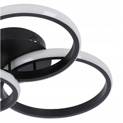 LED hämardatav laevalgusti LED/70W/230V 3000-6500K must + kaugjuhtimispult