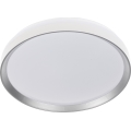 Hämardatav LED-laelamp LIXAN LED/47W/230V 3000-6500K Ø 38,6 cm valge/hõbedane + kaugjuhtimispult