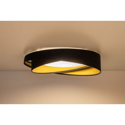 LED hämardatav laelamp SMART GALAXY MODERN LED/24W/230V 3000-6500K läbimõõt 55 cm must/kuldne + kaugjuhtimispult