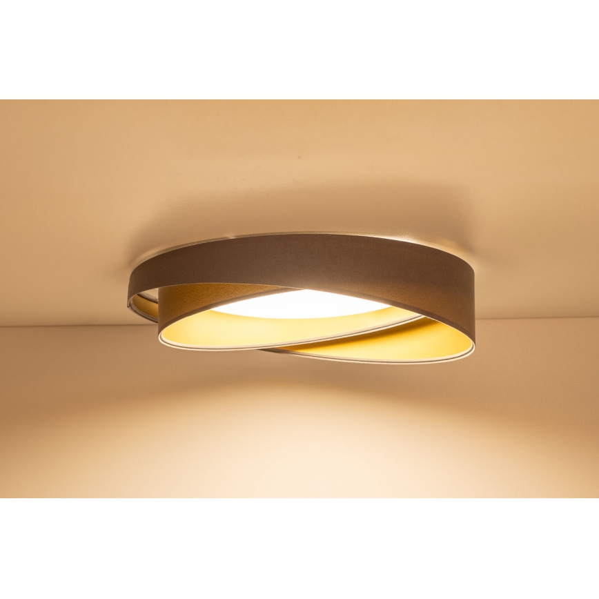 Hämardatav LED-laelamp SMART GALAXY MODERN LED/24W/230V 3000-6500K, läbimõõt 55 cm, hall/kuldne + kaugjuhtimispult