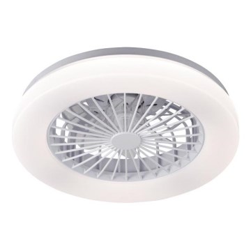 Hämardatav LED-laelamp ventilaatoriga VENTELUX LED/24W/230V 3000/4000/6500K Ø 45 cm valge + kaugjuhtimispult