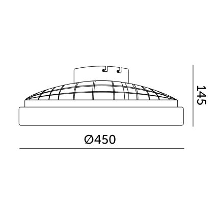 Hämardatav LED-laelamp ventilaatoriga VENTELUX LED/24W/230V 3000/4000/6500K Ø 45 cm valge + kaugjuhtimispult