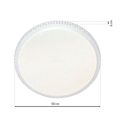 Hämardatav LED-laevalgusti CRUZ kaugjuhtimispuldiga LED/66W/230V 3300lm