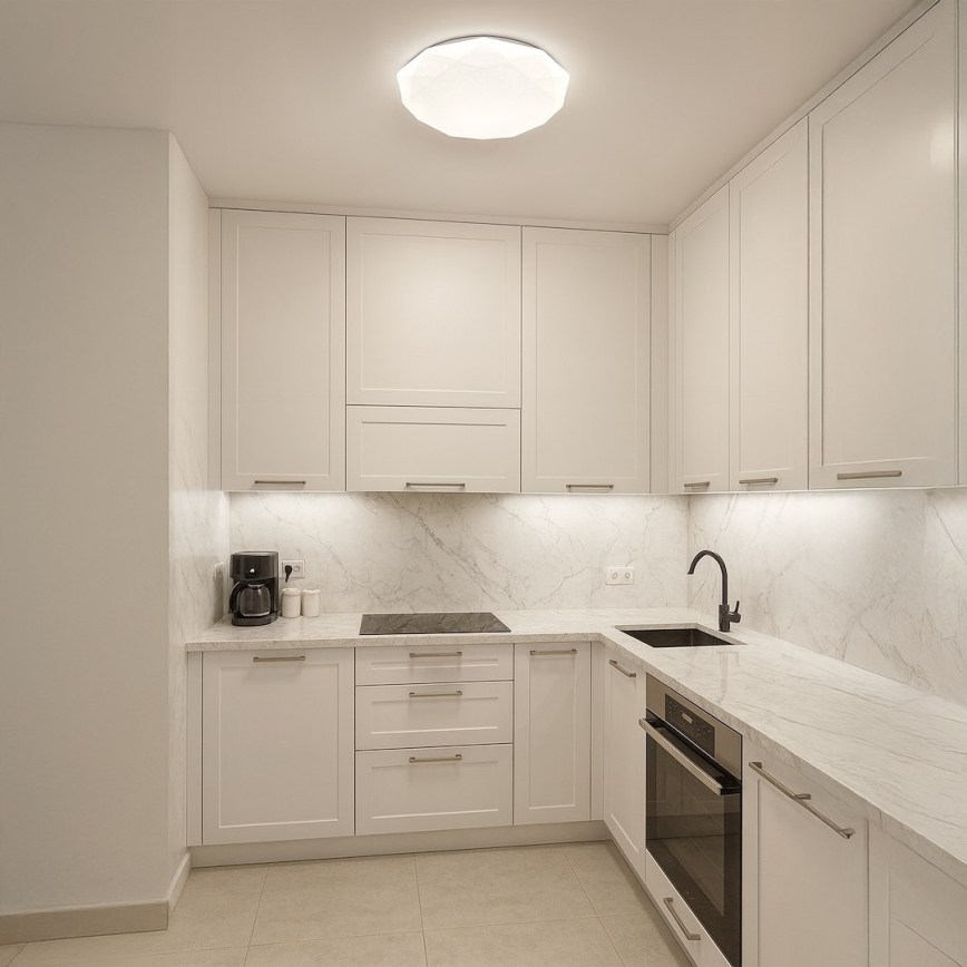 Hämardatav LED-laevalgusti HEX LED/72W/230V 3000-6000K läbimõõt 50 cm valge + kaugjuhtimispult