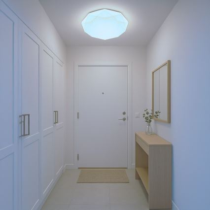 Hämardatav LED-laevalgusti HEX LED/72W/230V 3000-6000K läbimõõt 50 cm valge + kaugjuhtimispult