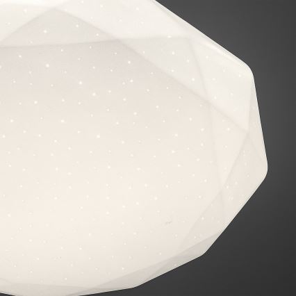 Hämardatav LED-laevalgusti HEX LED/72W/230V 3000-6000K läbimõõt 50 cm valge + kaugjuhtimispult