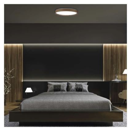 Hämardatav LED-laelamp ILVI LED/45W/230V 2700-6500K läbimõõt 50 cm beež + kaugjuhtimispult