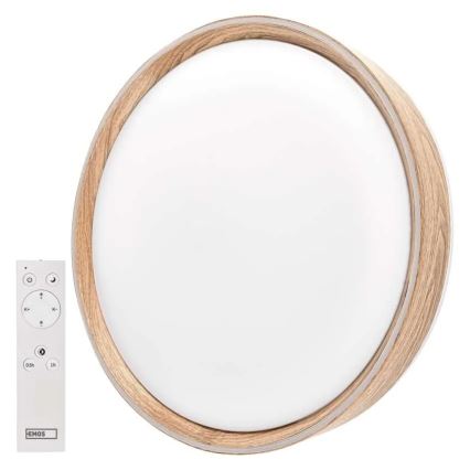 Hämardatav LED-laelamp ILVI LED/45W/230V 2700-6500K läbimõõt 50 cm beež + kaugjuhtimispult