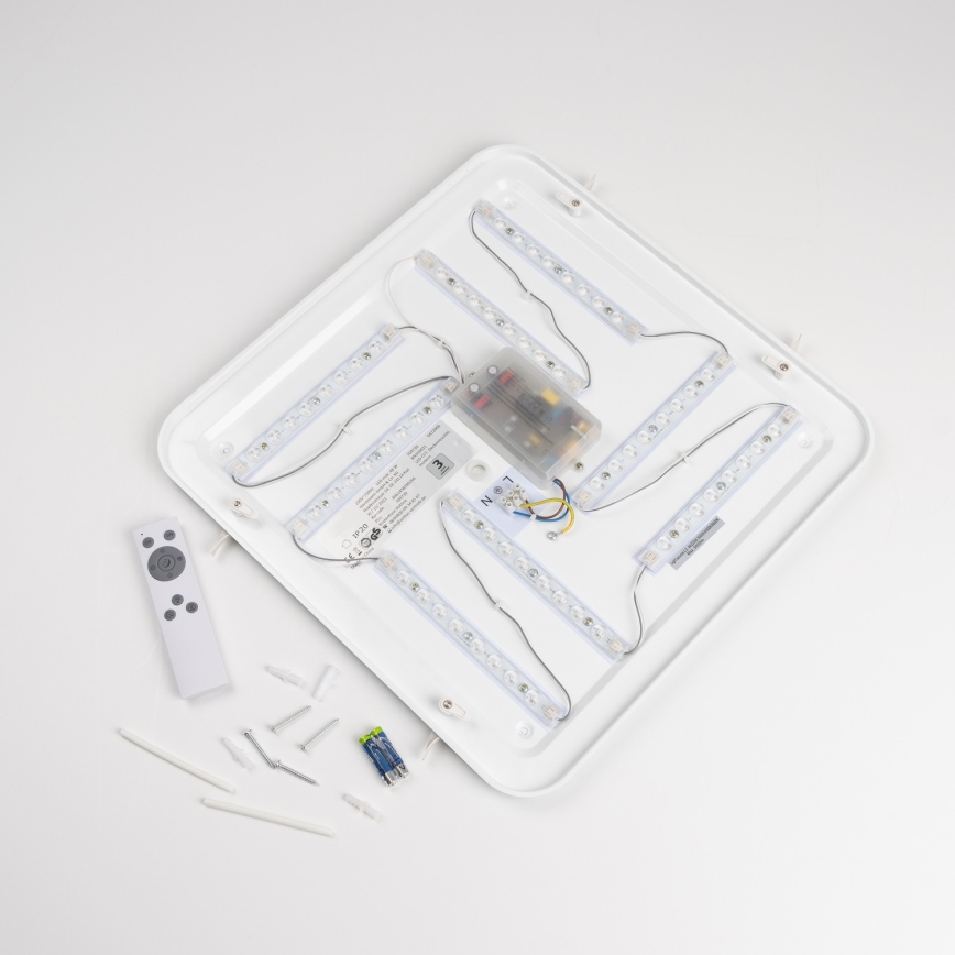 LED hämardatav laelamp LED/42W/230V 3000-6500K 49x49 cm valge + kaugjuhtimispult