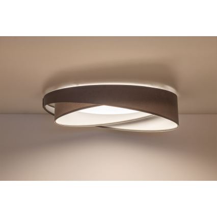 Hämardatav laelamp SMART GALAXY MODERN LED/24W/230V 3000-6500K läbimõõt 55 cm hall/valge + kaugjuhtimispult