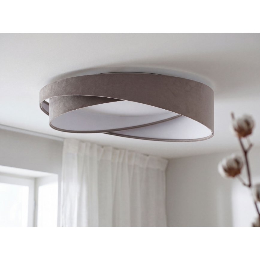 Hämardatav laelamp SMART GALAXY MODERN LED/24W/230V 3000-6500K läbimõõt 55 cm hall/valge + kaugjuhtimispult
