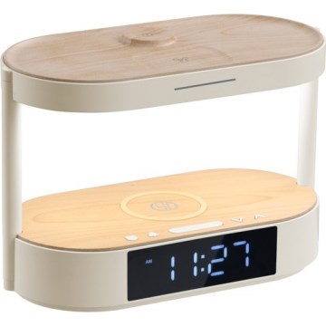 Hämardatav LED-laualamp äratuskellaga ja laadimisega TRIPLE DOCK LED/1,5W/5V
