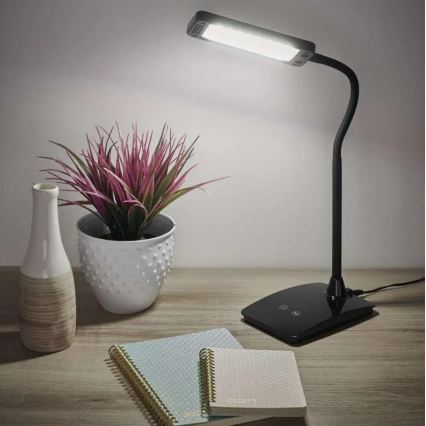 Hämardatav LED-laualamp EDDY LED/6W/230V 3000/4500/6800K must