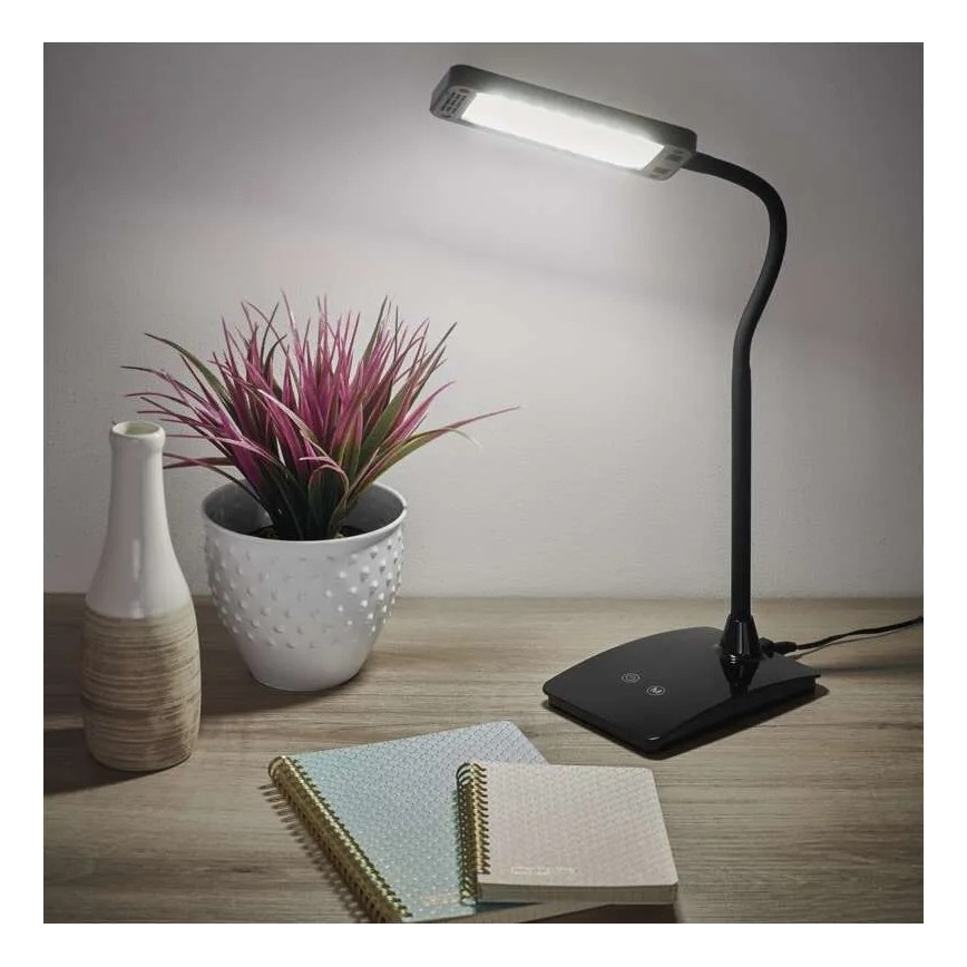 Hämardatav LED-laualamp EDDY LED/6W/230V 3000/4500/6800K must