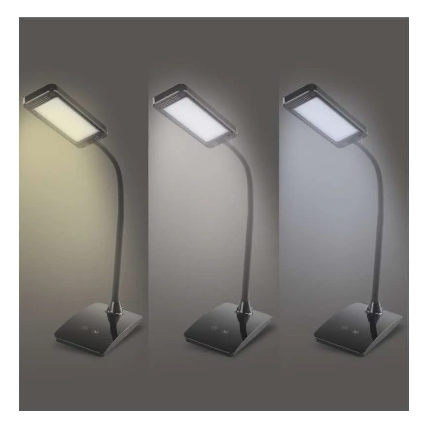 Hämardatav LED-laualamp EDDY LED/6W/230V 3000/4500/6800K must