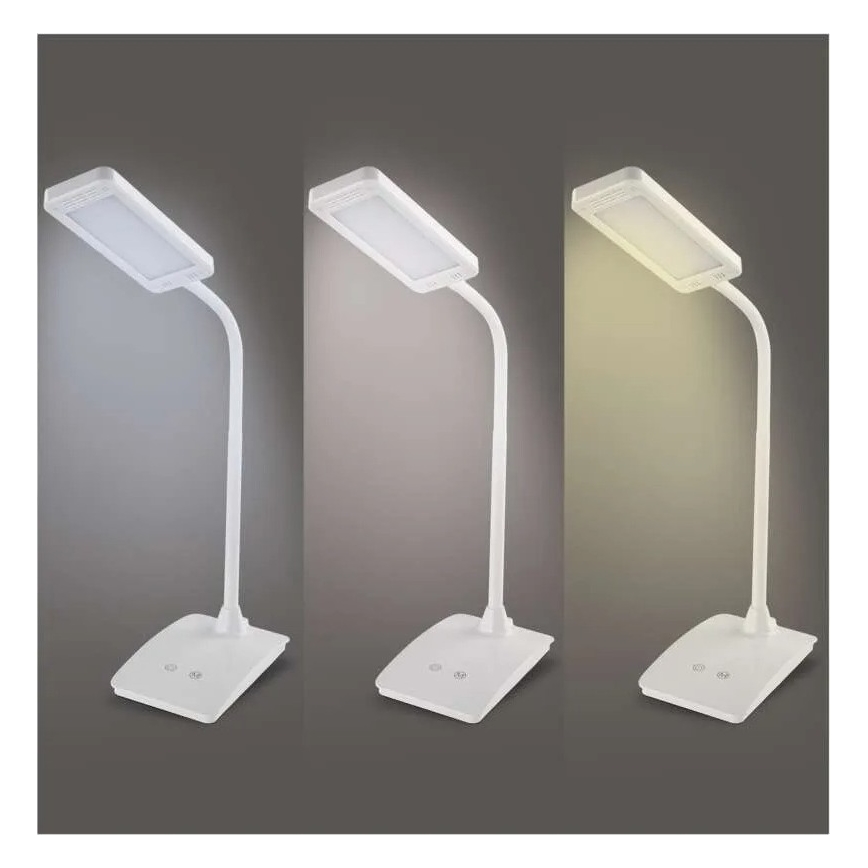 Hämardatav LED-laualamp EDDY LED/6W/230V 3000/4500/6800K valge