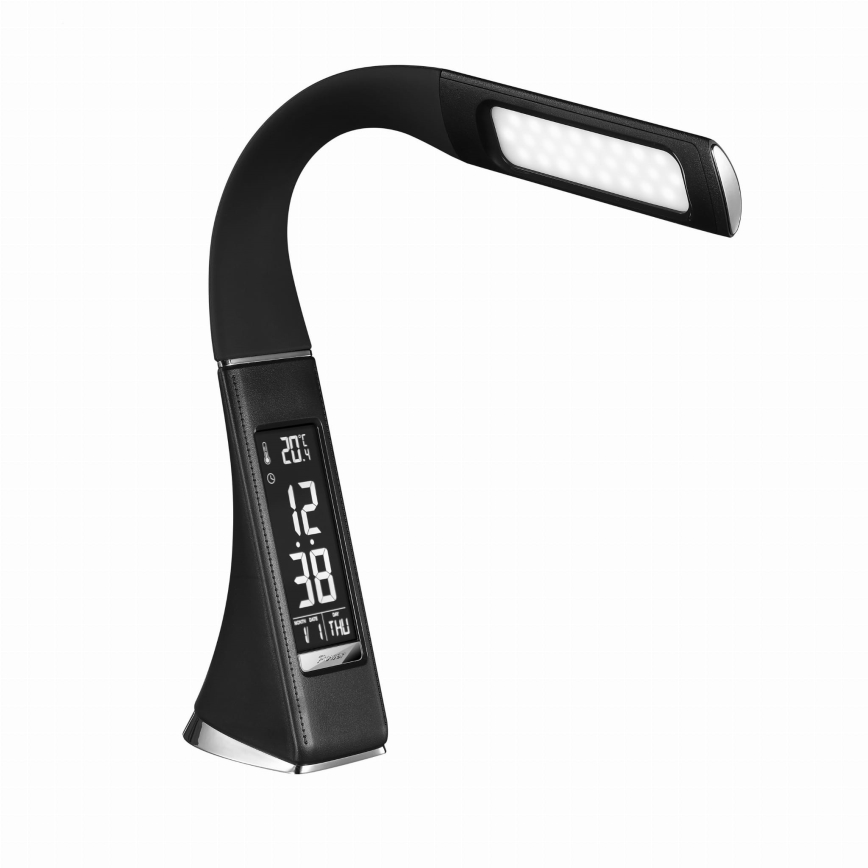 LED-hämardatav puutetundlik lauavalgusti ekraaniga, LED/10W/5V, must