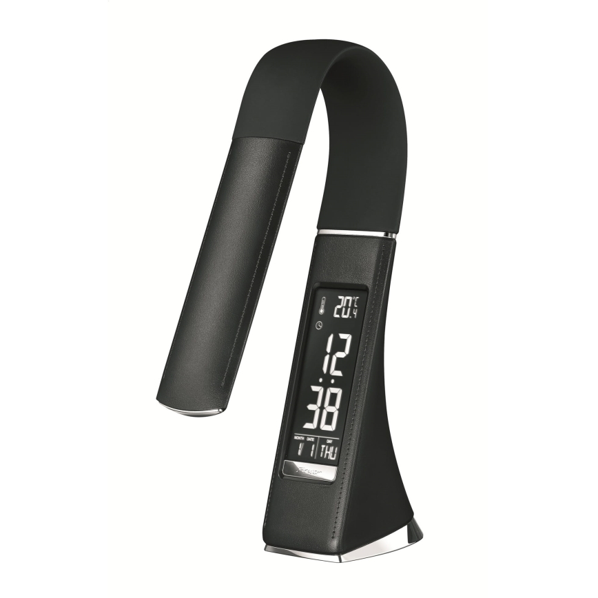 LED-hämardatav puutetundlik lauavalgusti ekraaniga, LED/10W/5V, must