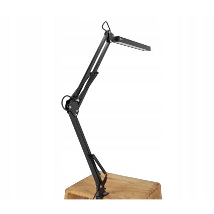 LED hämardatav puutekontrolliga painduv laualamp kinnitusklambriga LED/10W/5/230V 3000/4000/6000K must