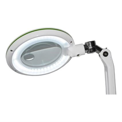 Hämardatav LED-laualamp luubiga, 7W, 230V, 6500K, valge