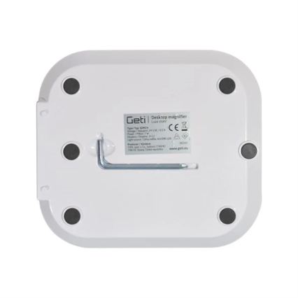 Hämardatav LED-laualamp luubiga, 7W, 230V, 6500K, valge